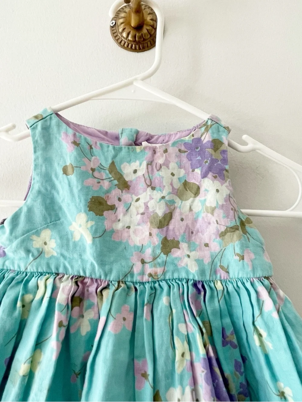 Baby Gap Painted Floral 100% Linen Dress | 6-12m